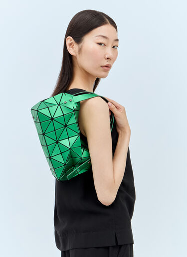LN-CC® - Bao Bao Issey Miyake: Small Boston Handbag - Green Bao Bao Issey Miyake Small Boston Handbag Green bao0257004