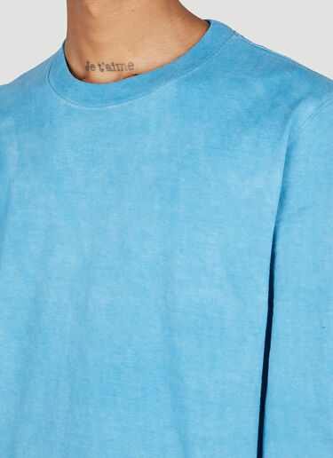 LN-CC® - NOTSONORMAL: Splashed Long Sleeve T-Shirt - Blue NOTSONORMAL Splashed Long Sleeve T-Shirt Blue nsm0351021