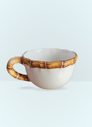 Les-Ottomans Set Of Two Bamboo Cappuccino Cups Multicolour wps0691392