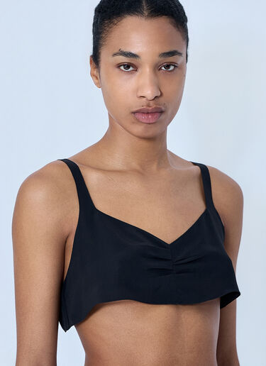 LN-CC® - Prada: Structured Bralette Top - Black Prada Structured Bralette Top Black pra0264021