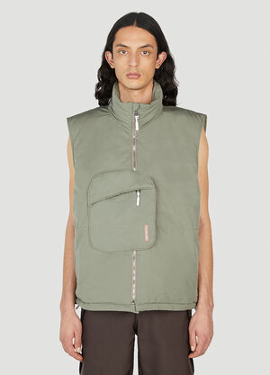 LN-CC® - Saintwoods: Insulated Gilet Jacket - Khaki Saintwoods Insulated Gilet Jacket Khaki swo0151019