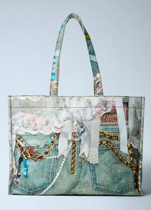 Acne Studios Logo Print Tote Bag Multicolour acn0162047