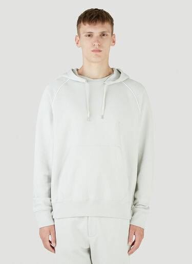 LN-CC® - Helmut Lang: Hooded Sweatshirt - Grey Helmut Lang Hooded Sweatshirt Grey hlm0145002
