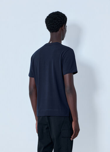 Moncler Set of Three Logo Motif T-Shirts Grey mon0163057