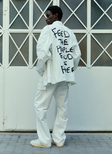 Sky High Farm Workwear Alastair Mckimm ワークウェアジャケット ホワイト skh0354007