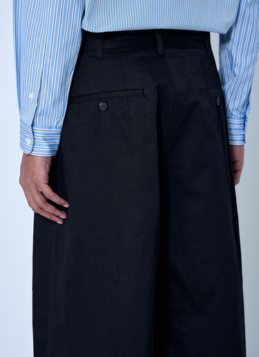 Comme des Garçons Homme ワイドレッグプリーツパンツ ブラック cdh0164001