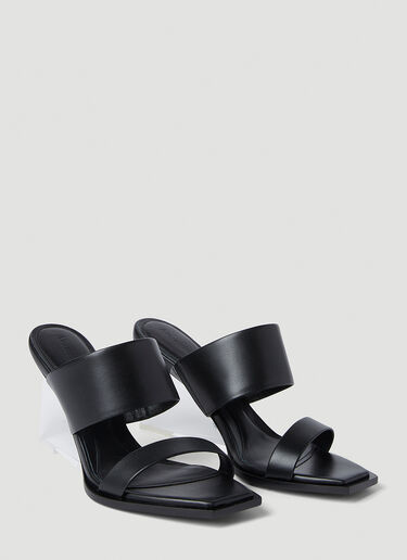 LN-CC® - Alexander McQueen: Shard High Heel Sandals - Black Alexander McQueen Shard High Heel Sandals Black amq0252016