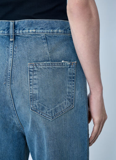 Rick Owens DRKSHDW 丹宁布兰喇叭裤 蓝色 drk0164017