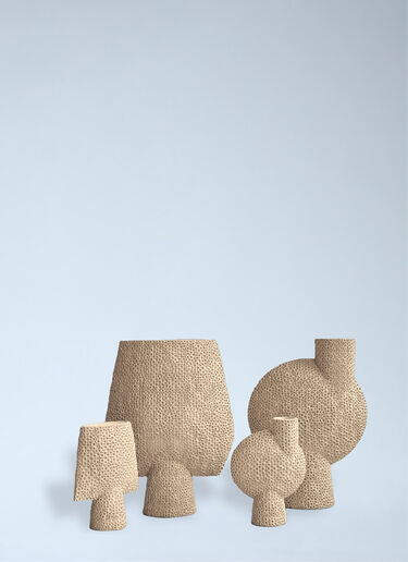 LN-CC® - 101 Copenhagen: Textured Ceramic Vase - Beige 101 Copenhagen Textured Ceramic Vase Beige wps0692311
