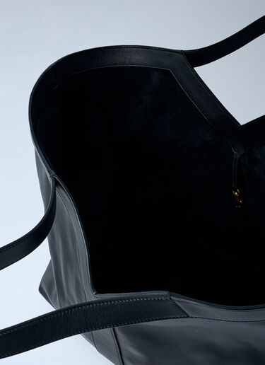 Saint Laurent Large Y-Shaped Leather Tote Bag Black sla0262048