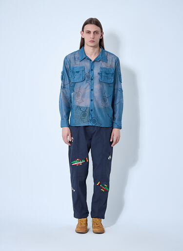 Brain Dead x SOUTH2 WEST8 网眼衬衫  蓝色 brw0160002