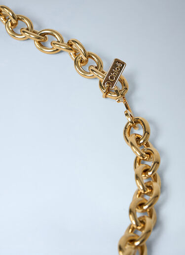 Chloé Script Jewelry Belt Gold chl0263114