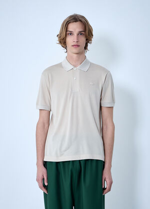 LN-CC® - Lacoste: Cotton Piqué Polo Shirt - Cream Lacoste Cotton Piqué Polo Shirt Cream lac0164005