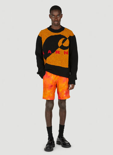 LN-CC® - Ahluwalia: Bassar Running Shorts - Orange Ahluwalia Bassar Running Shorts Orange ahl0352002