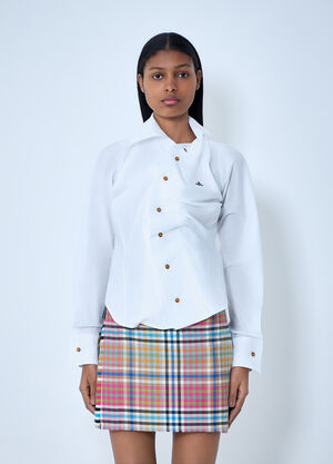Vivienne Westwood Asymmetrical Button-Detail Shirt White vvw0263003