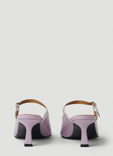 LN-CC® - Reike Nen: Pointed Mary Jane Kitten Heel Mules - Lilac Reike Nen Pointed Mary Jane Kitten Heel Mules Lilac rkn0251001