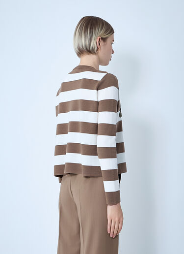 Max Mara Striped Sweater Brown max0261005