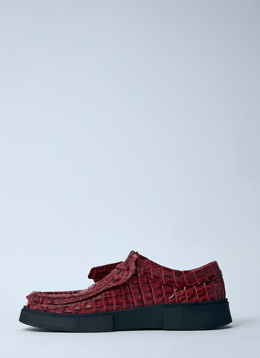 LN-CC® - Martine Rose x Clarks: トルビュー レースアップシューズ - バーガンディ Martine Rose x Clarks トルビュー レースアップシューズ バーガンディ mrc0260006