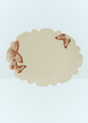Bordallo Pinheiro Cloudy Butterflies Oval Platter Cream wps0691269