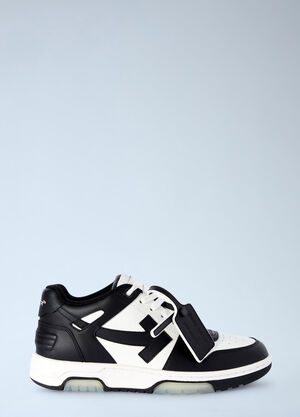 LN-CC® - Off-White: Out Of Office Calf Leather Sneakes - Black Off-White Out Of Office Calf Leather Sneakes Black ofw0262092