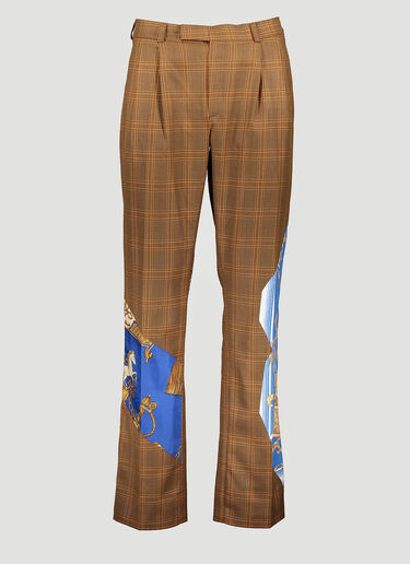 LN-CC® - Ahluwalia Studio: Grandad Pants - Brown Ahluwalia Studio Grandad Pants Brown ahl0140002