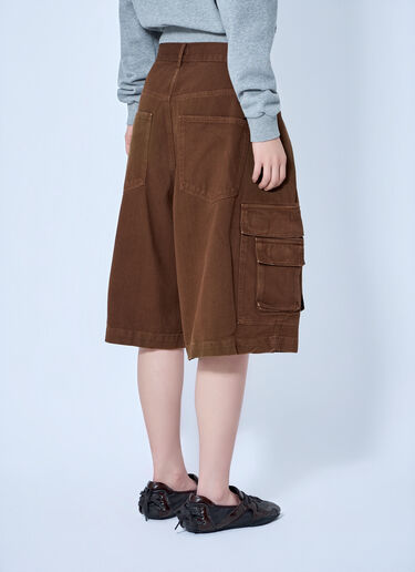 Abra Pleated Cargo Shorts Brown abr0264002