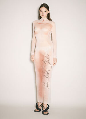 Jean Paul Gaultier Le Classique Maxi Dress Pink jpg0259022