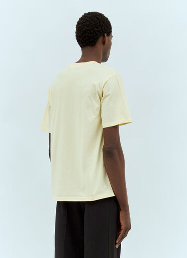 LN-CC® - Wales Bonner: Logo Embroidery T-Shirt - White Wales Bonner Logo Embroidery T-Shirt White wbn0158012