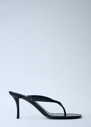 Saint Laurent Sue Thong Sandals Black sla0263045