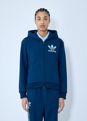 LN-CC® - adidas by Wales Bonner: Track Hooded Zip-Up Sweateshirt - Navy adidas by Wales Bonner Track Hooded Zip-Up Sweateshirt Navy awb0359016