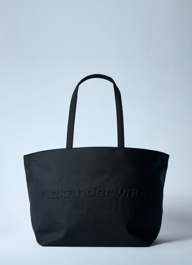 LN-CC® - Alexander Wang: Punch Cotton Tote Bag - Black Alexander Wang Punch Cotton Tote Bag Black awg0259043