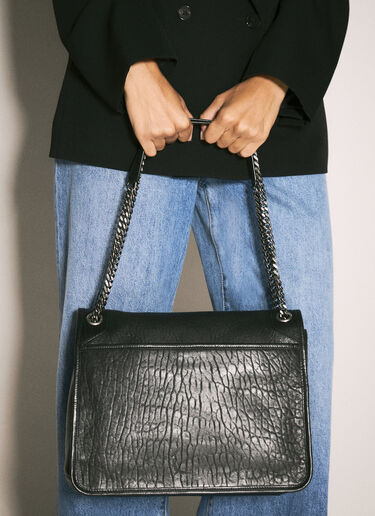 Saint Laurent 라지 니키 숄더백 블랙 sla0257080