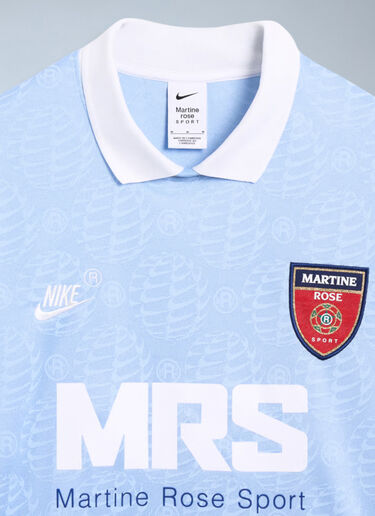 Nike x Martine Rose 로고 모티프 폴로 셔츠 블루 nik0362105