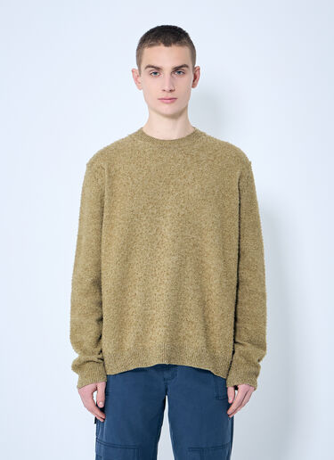 LN-CC® - Maison Margiela: Pilling Crewneck Sweater - Brown Maison Margiela Pilling Crewneck Sweater Brown mla0159005