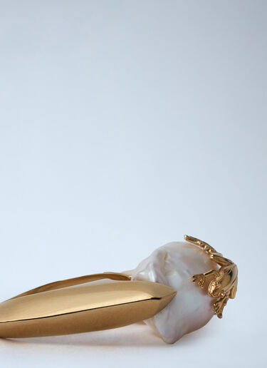 Bottega Veneta Rana Pearl Ring Gold bov0260033