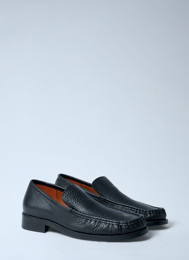 LN-CC® - Acne Studios: Leather Loafers - Black Acne Studios Leather Loafers Black acn0162027