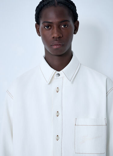 Jacquemus La Chemise Boulanger Shirt White jac0162007