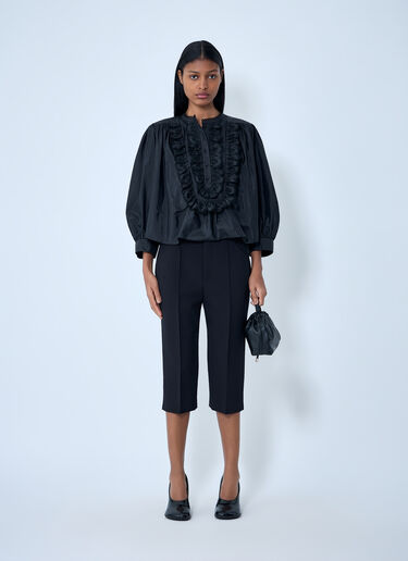 LN-CC® - Chloé: Ruffled Detail Blouse - Black Chloé Ruffled Detail Blouse Black chl0263015
