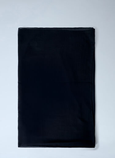 LN-CC® - Rick Owens: Printed Cotton Scarf - Black Rick Owens Printed Cotton Scarf Black ric0263033