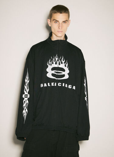 LN-CC® - Balenciaga: Tracksuit Jacket - Black Balenciaga Tracksuit Jacket Black bal0157001
