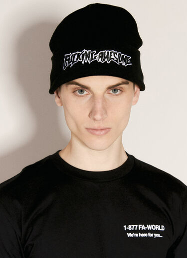 LN-CC® - Fucking Awesome: Stamp Cuff Beanie Hat - Black Fucking Awesome Stamp Cuff Beanie Hat Black fua0156002