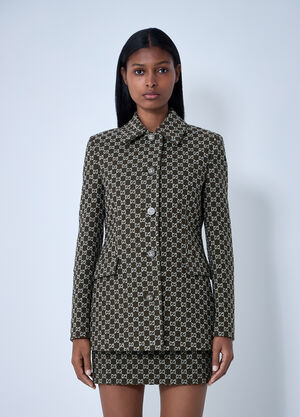 LN-CC® - Gucci: GG Bouclé Jacket - Green Gucci GG Bouclé Jacket Green guc0261104