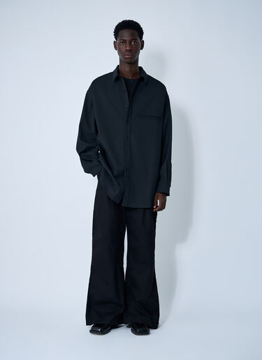 Entire Studios Giant Wool-Blend Shirt Black ent0159020