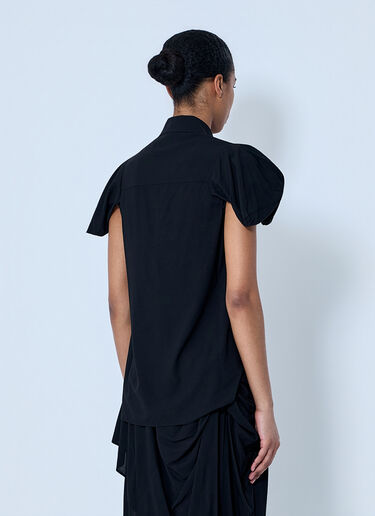 LN-CC® - LIMI Feu: Twisted Sleeve Blouse - Black LIMI Feu Twisted Sleeve Blouse Black lmf0264005