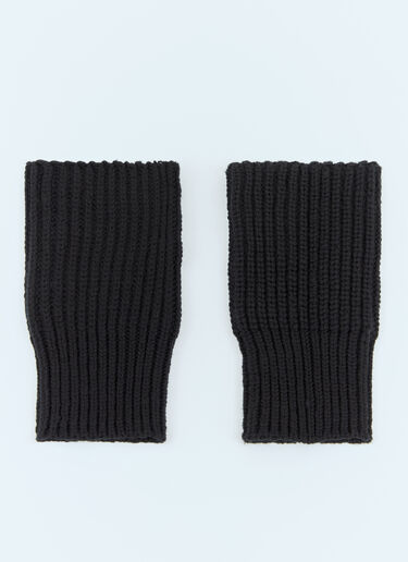 LN-CC® - Dries Van Noten: Wool Cuffs - Black Dries Van Noten Wool Cuffs Black dvn0158034