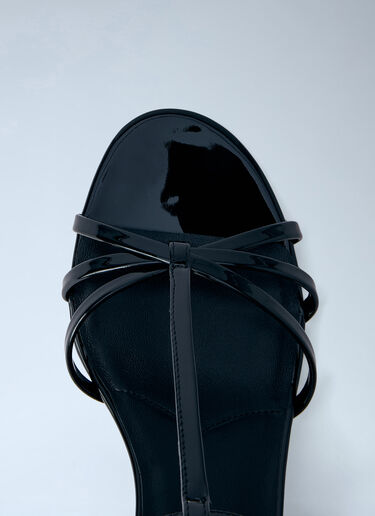 Prada Strappy Wedge Sandals Black pra0264010