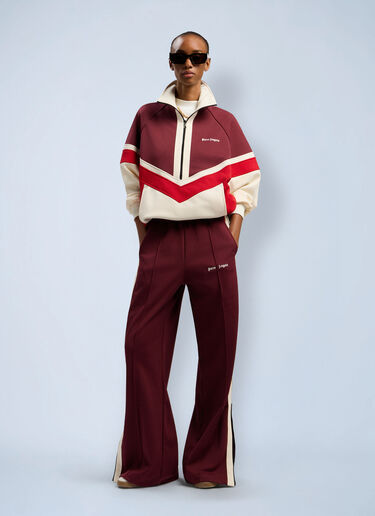 LN-CC® - Palm Angels: Anorak Track Jacket - Bordeaux Palm Angels Anorak Track Jacket Bordeaux pma0262084