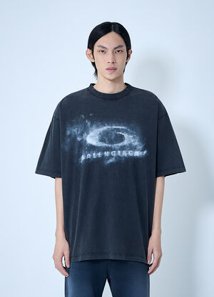 LN-CC® - Balenciaga: Medium Fit T-Shirt - Grey Balenciaga Medium Fit T-Shirt Grey bal0163006
