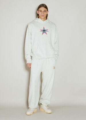 Awake NY Star Logo Hooded Sweatshirt Grey awk0154009