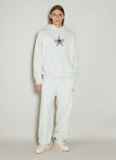 LN-CC® - Awake NY: Star Logo Hooded Sweatshirt - Grey Awake NY Star Logo Hooded Sweatshirt Grey awk0154009